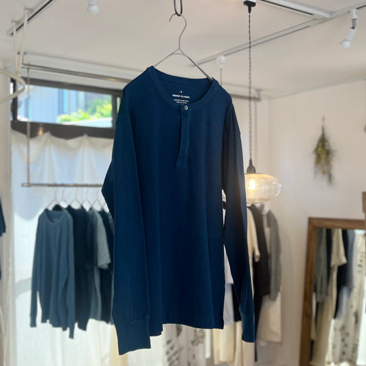 INDIGO CLASSIC/Henry neck long sleeve