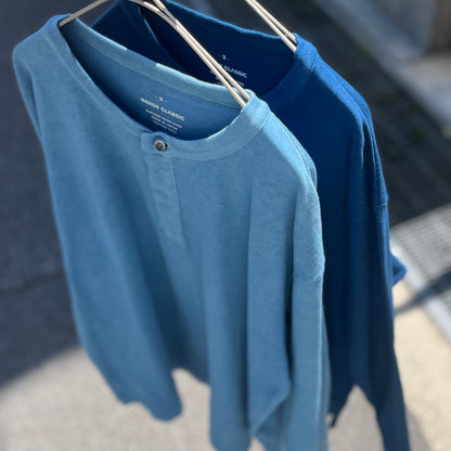 INDIGO CLASSIC/Henry neck long sleeve