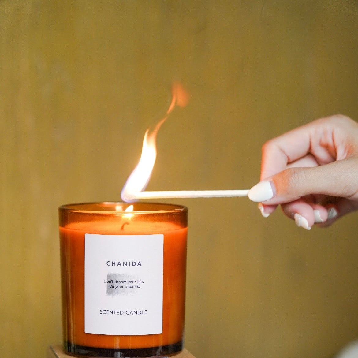 CHANIDA/Scented Candle スモークサンダルウッド