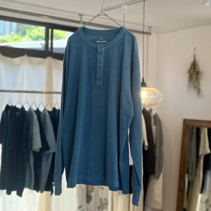INDIGO CLASSIC/Henry neck long sleeve