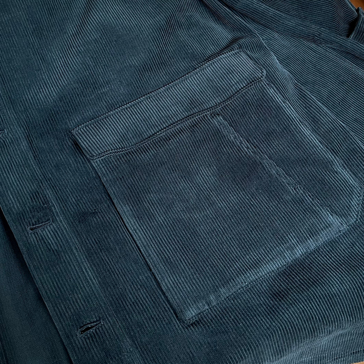 ASEEDONCLOUD Handwerker HW overcoat コーデュロイ素材のダークグリーン色オーバーコート品番262106