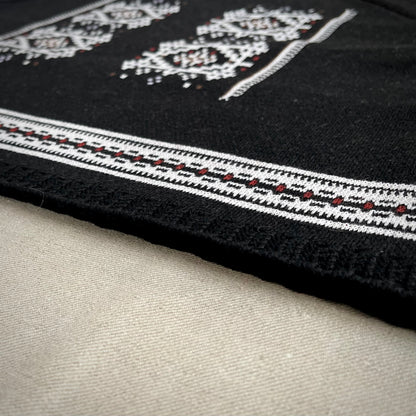 【ASEEDONCLÖUD】Memories pull on knit（品番: 262807 / ブラック）裾のリブと編地デザインの詳細